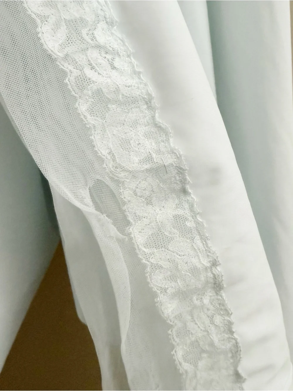 Vintage Light Blue Nylon Maxi Slip Dress Chemise Lingerie - Picture 7 of 7